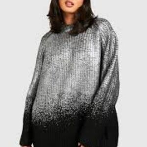 Metallic Coated Sweater